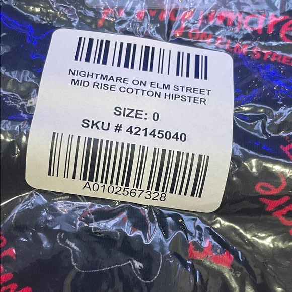 Torrid Nightmare on Elm Street Mid Rise Cotton Hipster Panties - Black and Red - Picture 2 of 8